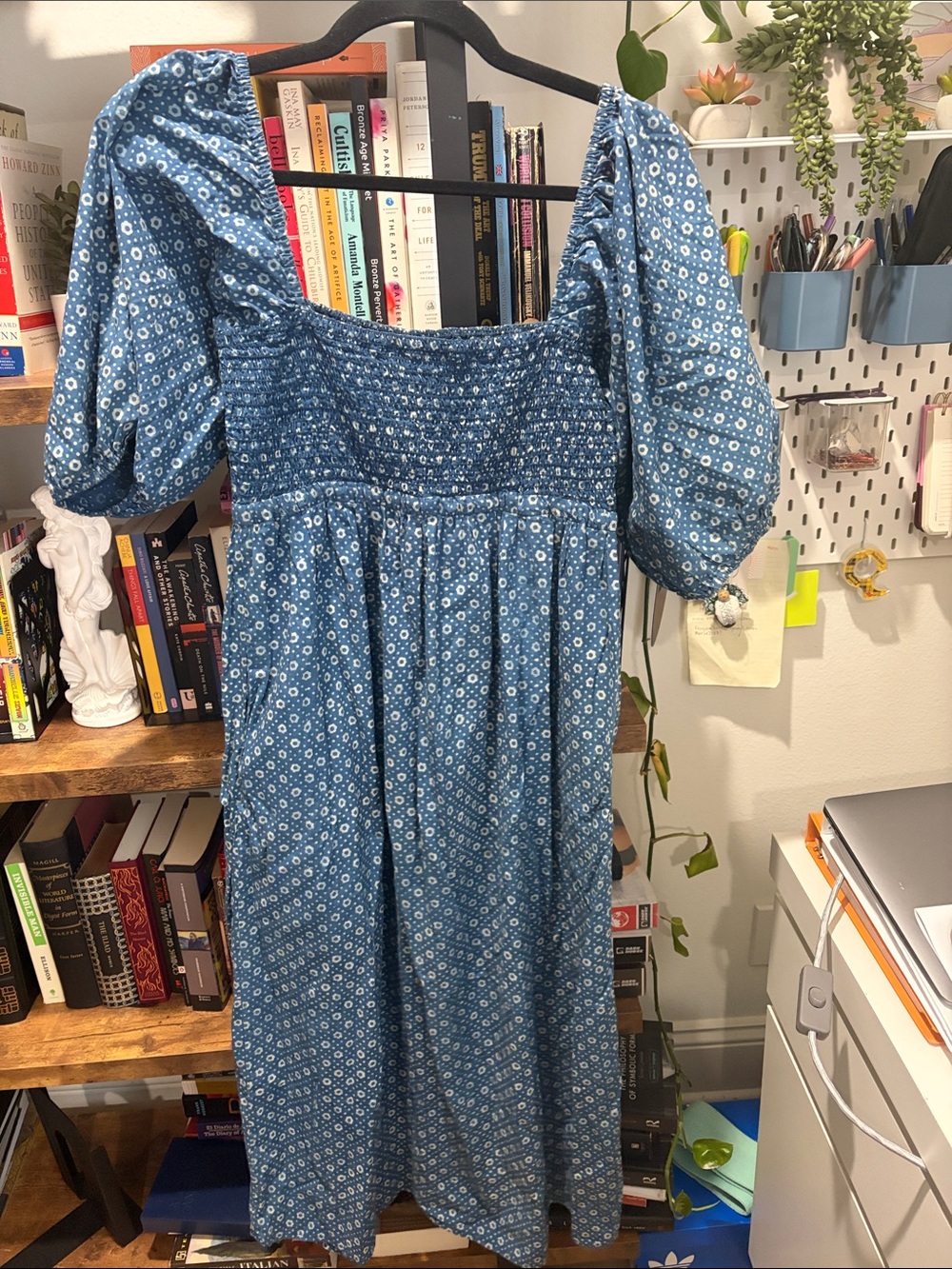 Christy Dawn Katrina Dress in Indigo Petunia Dot (small) - Picture 6 of 6